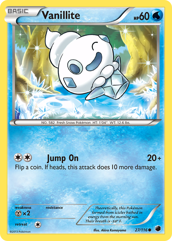 Vanillite – Plasma Freeze 27/116 Pokémon card