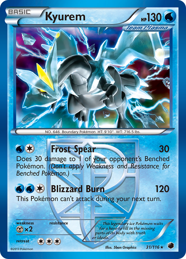Kyurem – Plasma Freeze 31/116 Pokémon card