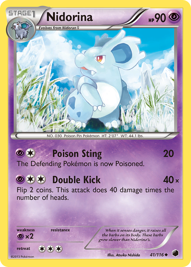 Nidorina – Plasma Freeze 41/116 Pokémon card