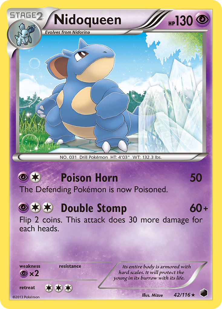 Nidoqueen – Plasma Freeze 42/116 Pokémon card