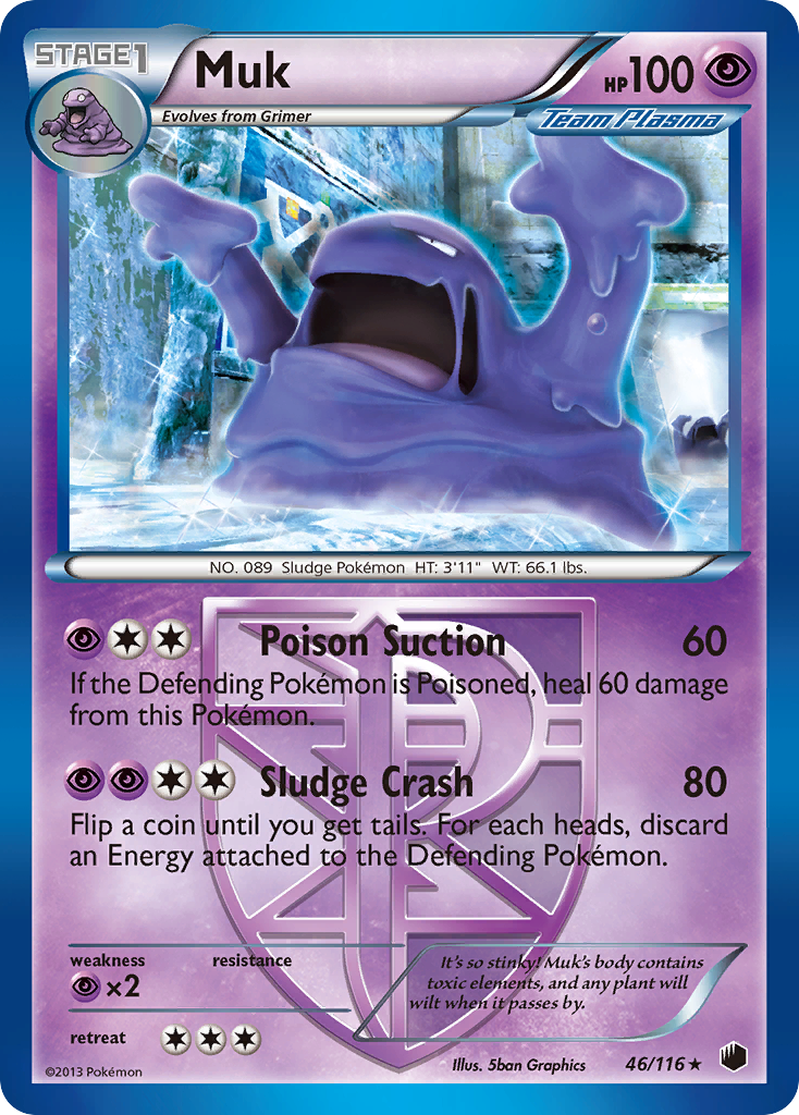 Muk – Plasma Freeze 46/116 Pokémon card