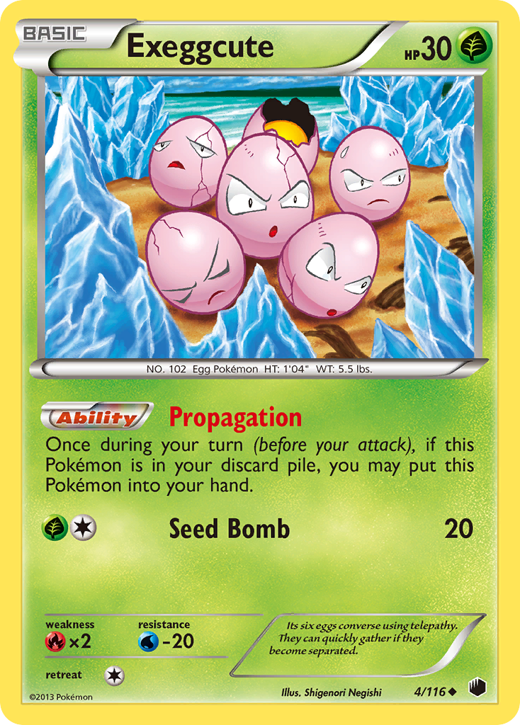 Exeggcute – Plasma Freeze 4/116 Pokémon card