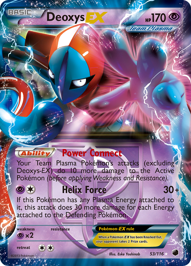 Deoxys-EX – Plasma Freeze 53/116 Pokémon card