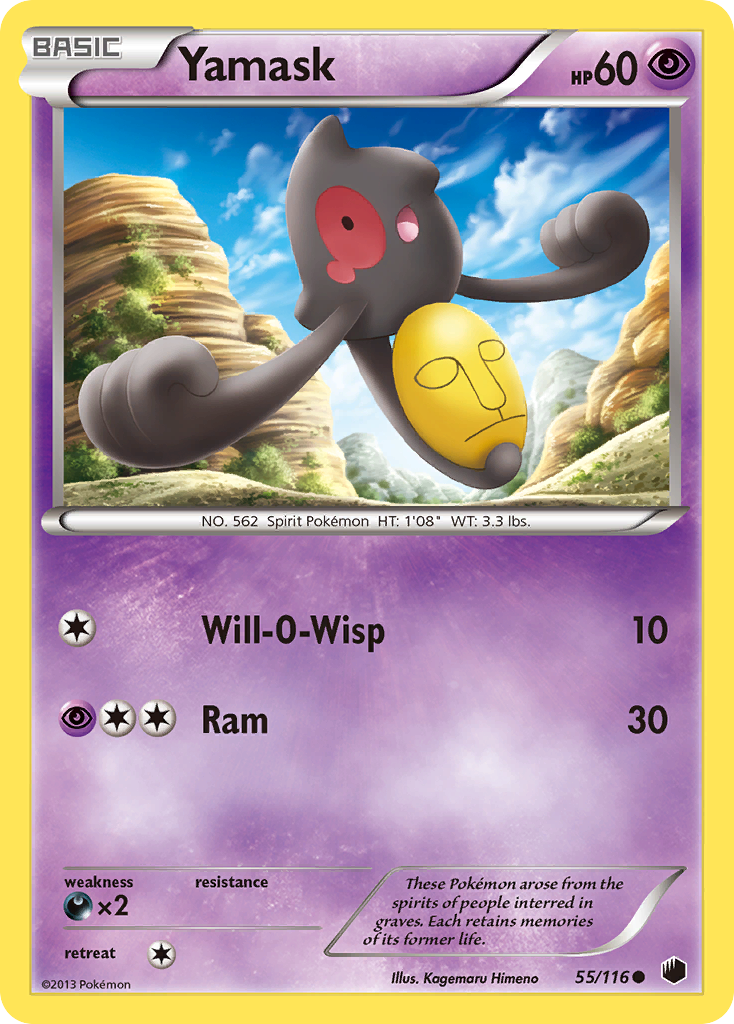 Yamask – Plasma Freeze 55/116 Pokémon card