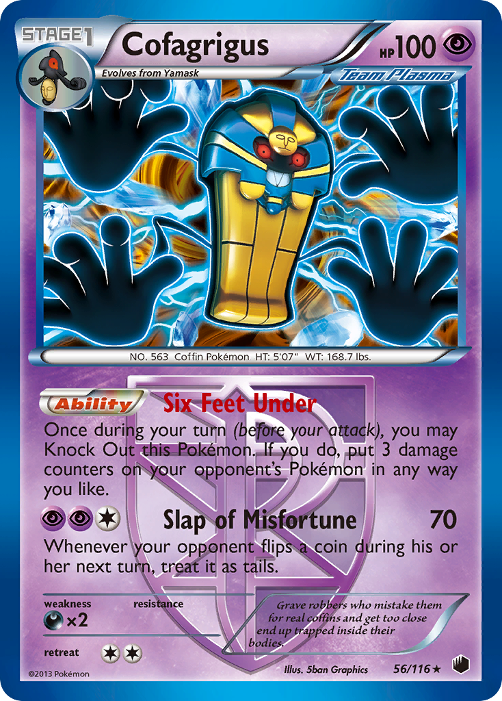Cofagrigus – Plasma Freeze 56/116 Pokémon card