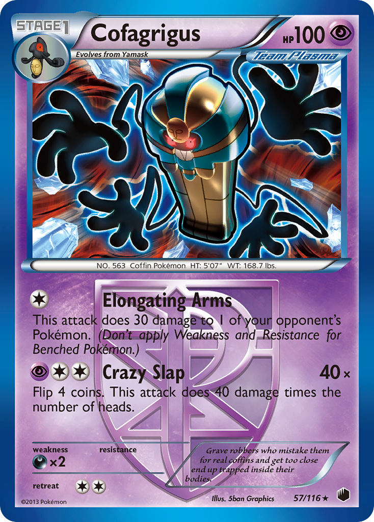 Cofagrigus – Plasma Freeze 57/116 Pokémon card