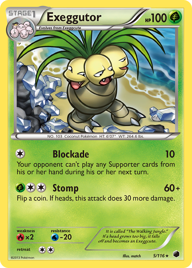 Exeggutor – Plasma Freeze 5/116 Pokémon card