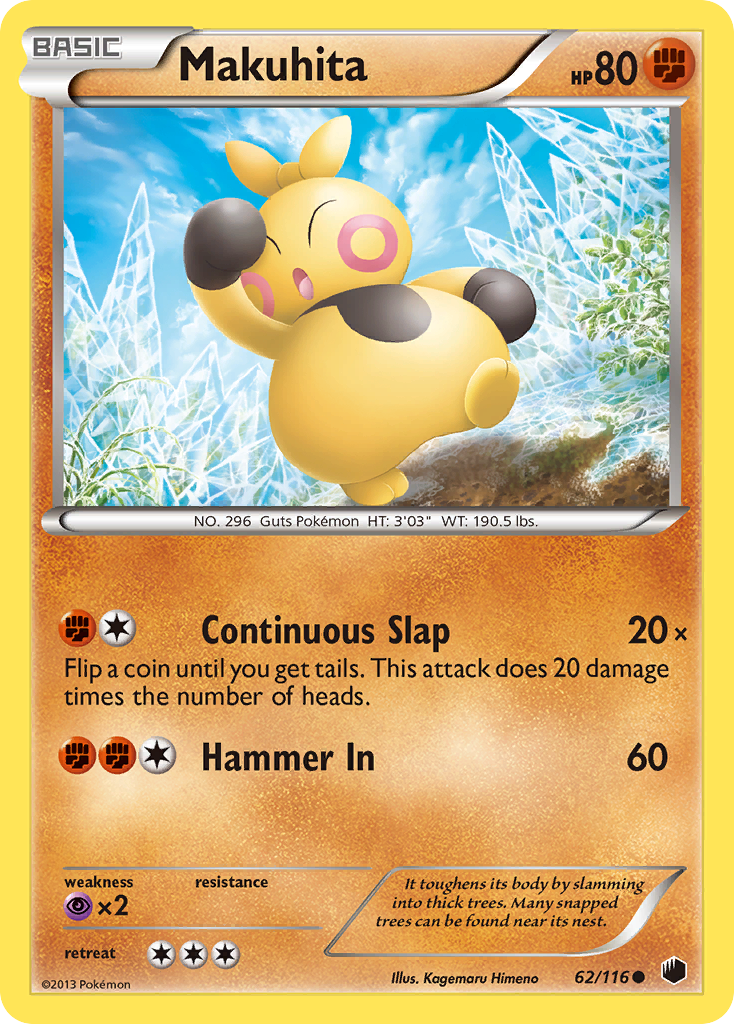 Makuhita – Plasma Freeze 62/116 Pokémon card