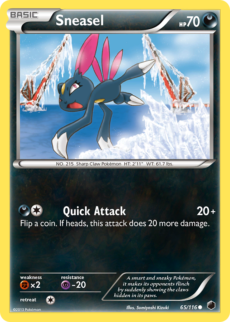 Sneasel – Plasma Freeze 65/116 Pokémon card