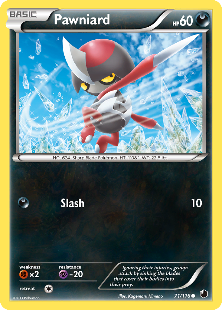 Pawniard – Plasma Freeze 71/116 Pokémon card