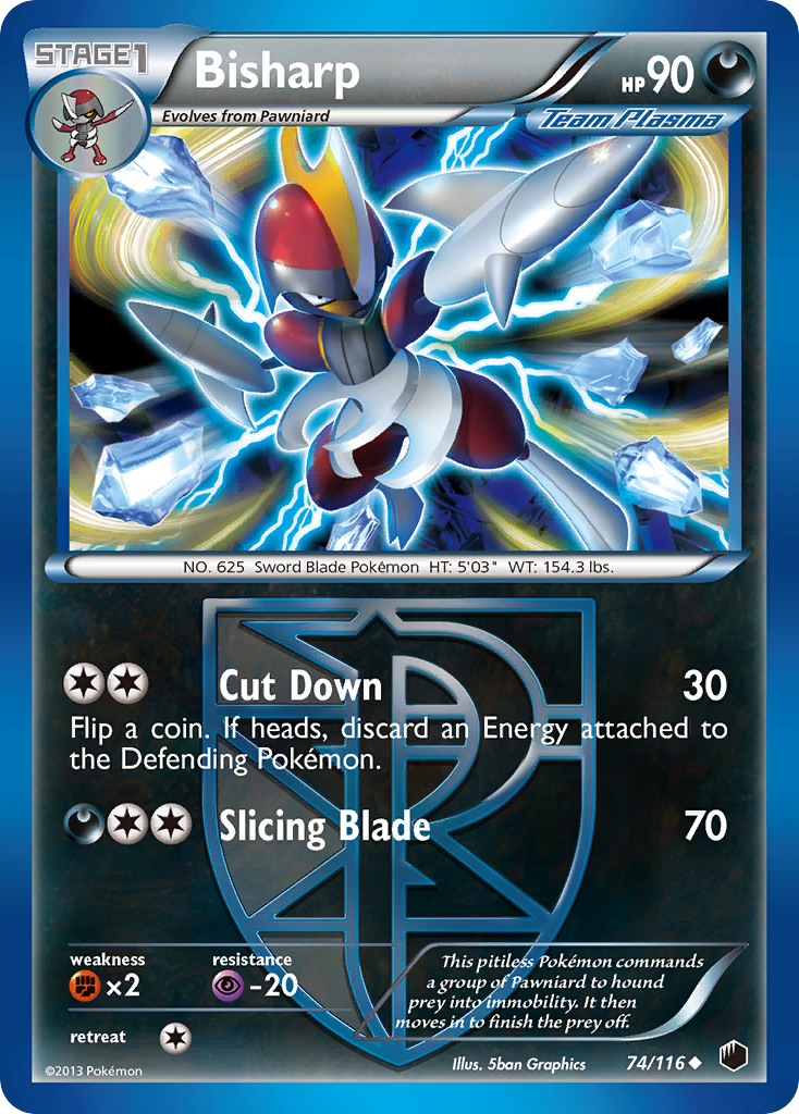 Bisharp – Plasma Freeze 74/116 Pokémon card