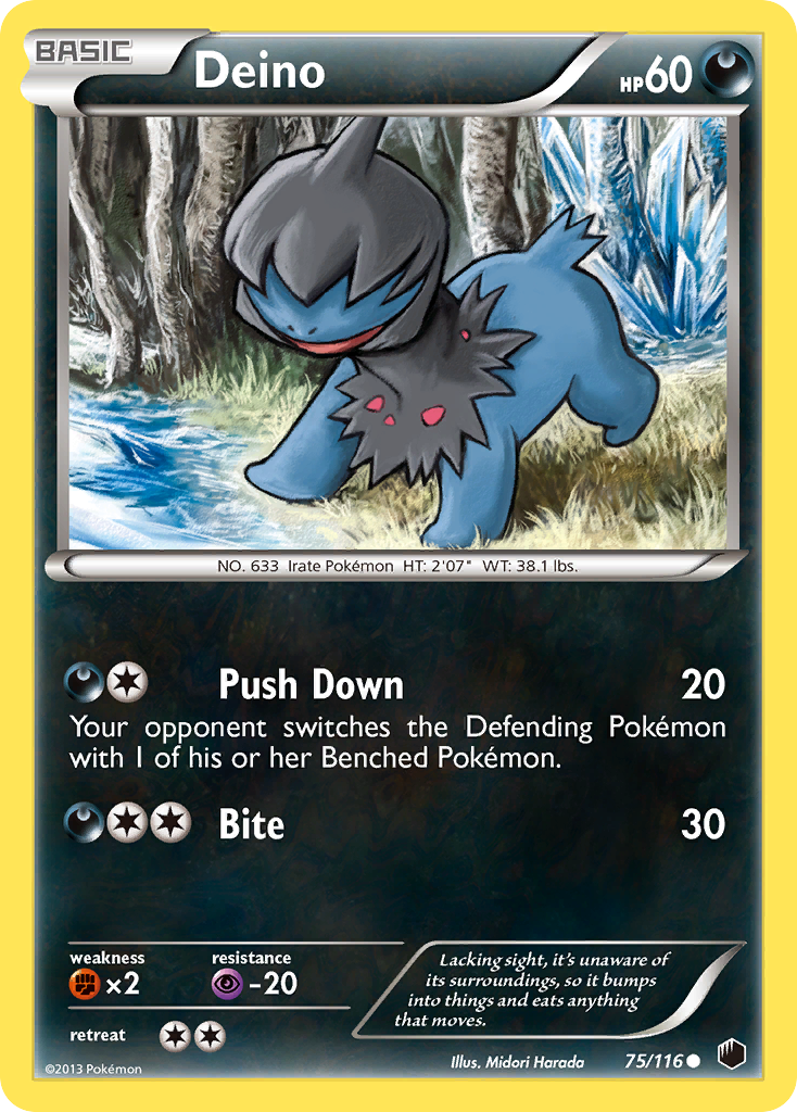 Deino – Plasma Freeze 75/116 Pokémon card