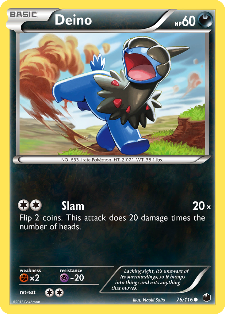Deino – Plasma Freeze 76/116 Pokémon card