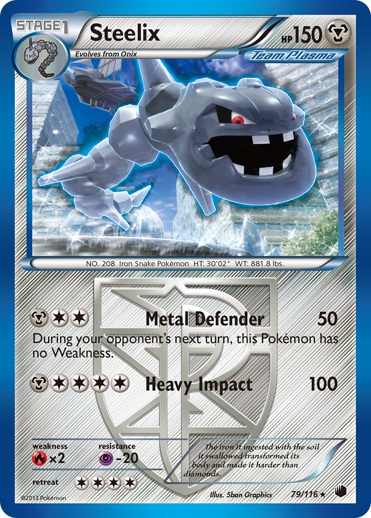 Steelix – Plasma Freeze 79/116 Pokémon card