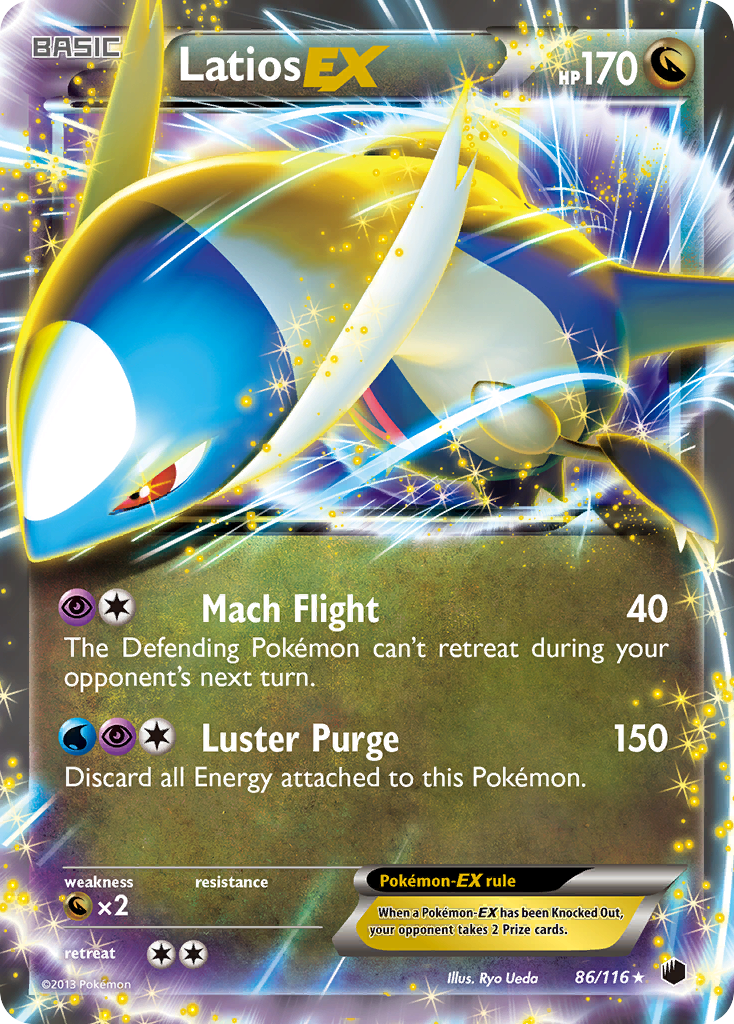 Latios-EX – Plasma Freeze 86/116 Pokémon card
