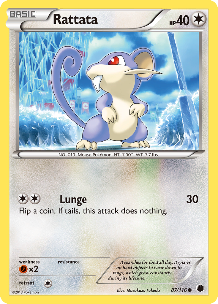 Rattata – Plasma Freeze 87/116 Pokémon card