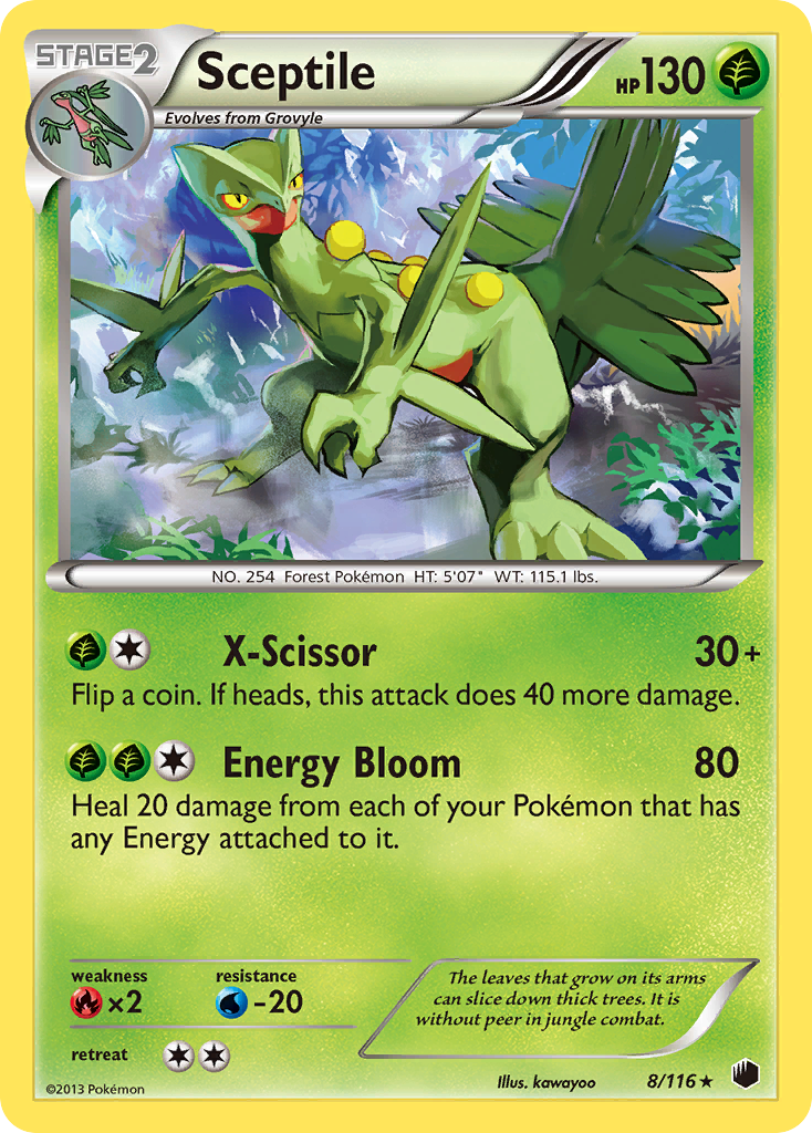 Sceptile – Plasma Freeze 8/116 Pokémon card