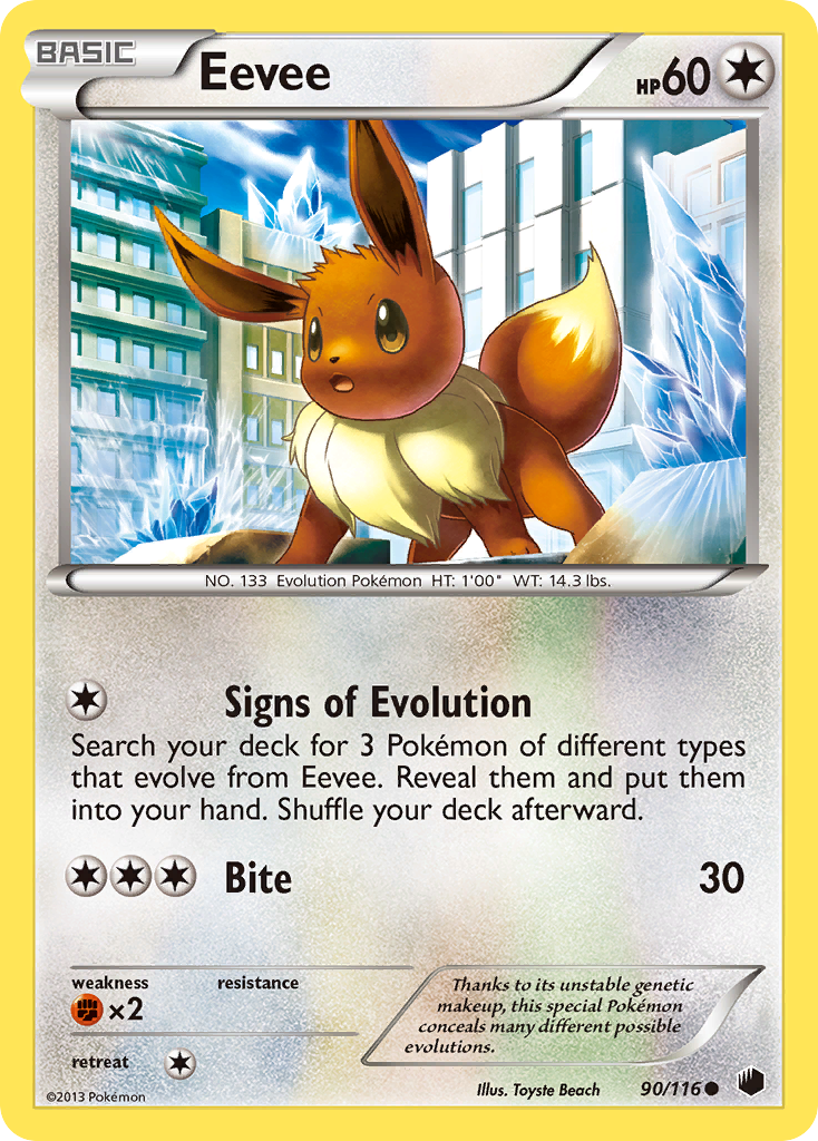 Eevee – Plasma Freeze 90/116 Pokémon card