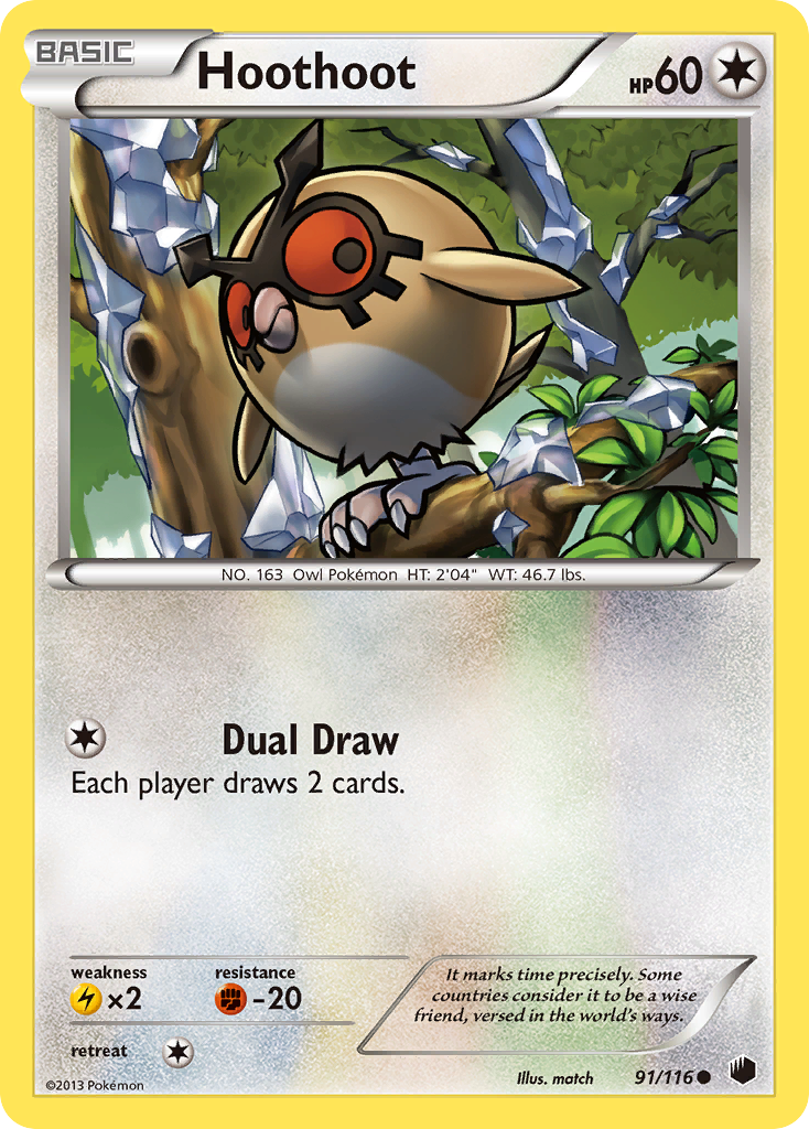 Hoothoot – Plasma Freeze 91/116 Pokémon card