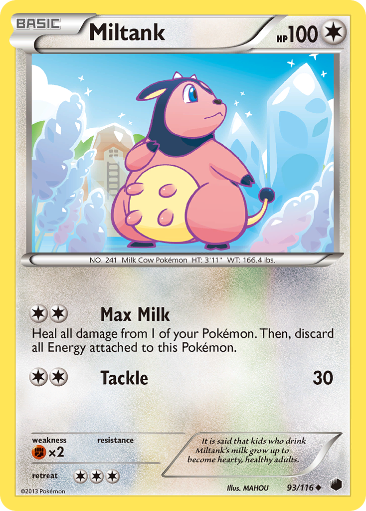 Miltank – Plasma Freeze 93/116 Pokémon card