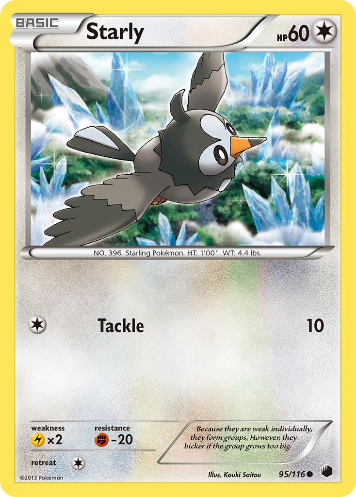 Starly – Plasma Freeze 95/116 Pokémon card
