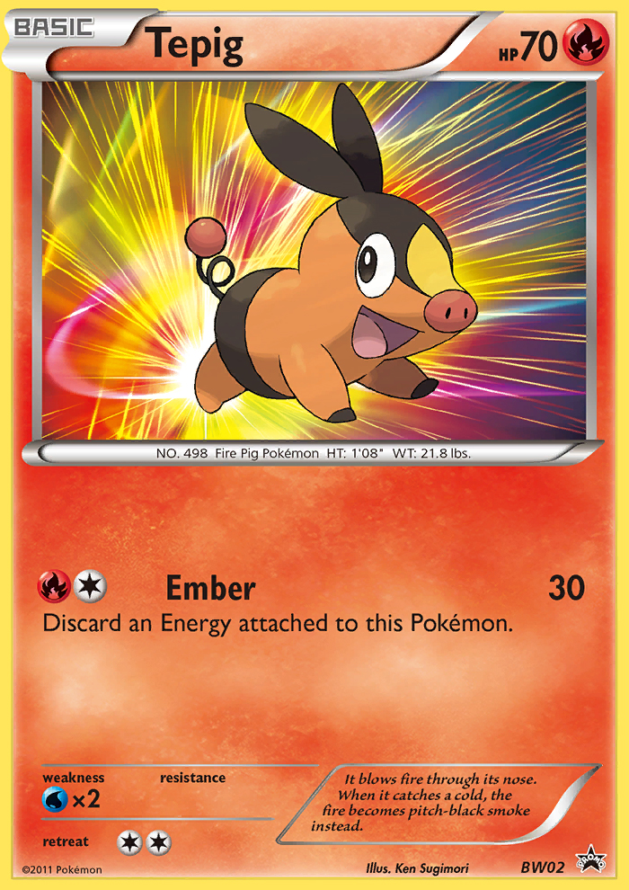 Tepig – BW Black Star Promos BW02 Pokémon card