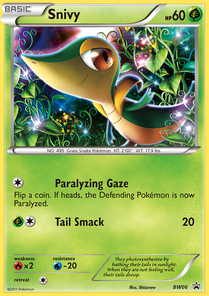 Snivy – BW Black Star Promos BW06 Pokémon card
