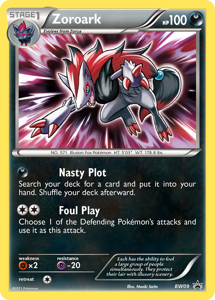 Zoroark – BW Black Star Promos BW09 Pokémon card