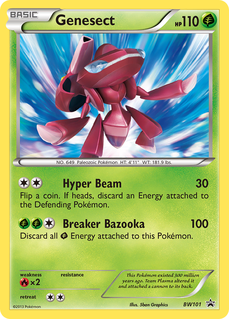 Genesect – BW Black Star Promos BW101 Pokémon card