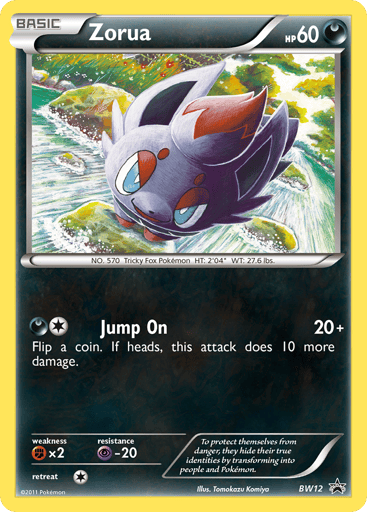 Zorua - BW Black Star Promos BW12