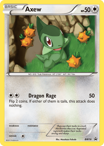 Axew - BW Black Star Promos BW16