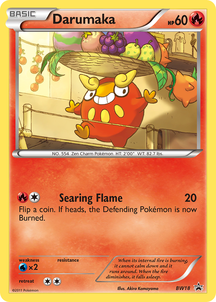 Darumaka – BW Black Star Promos BW18 Pokémon card
