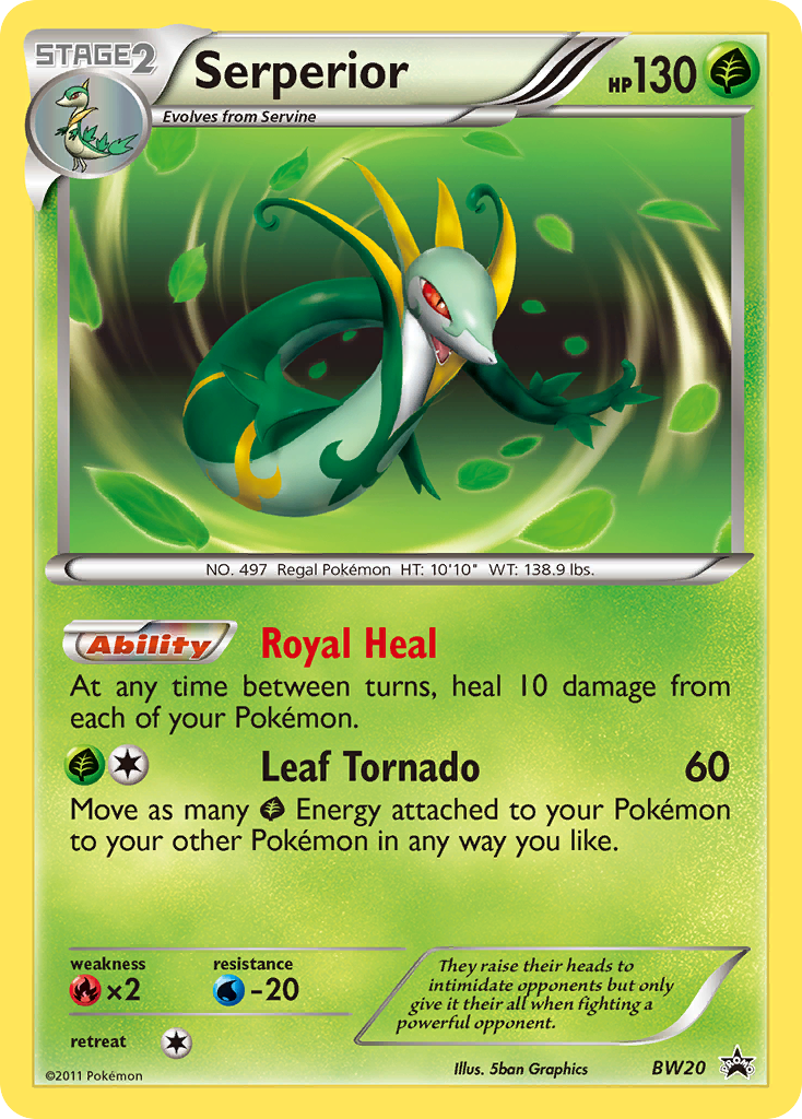 Serperior – BW Black Star Promos BW20 Pokémon card
