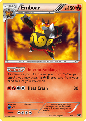 Emboar - BW Black Star Promos BW21