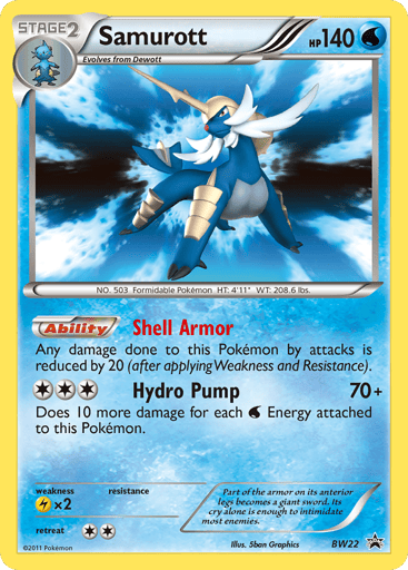 Samurott - BW Black Star Promos BW22