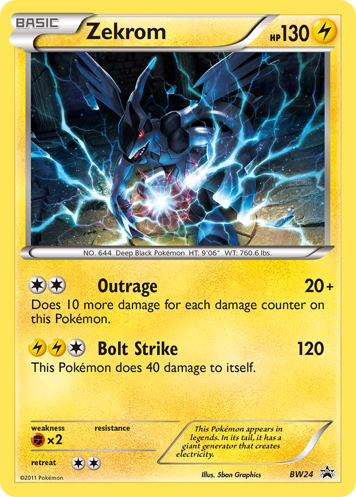 Zekrom – BW Black Star Promos BW24 Pokémon card