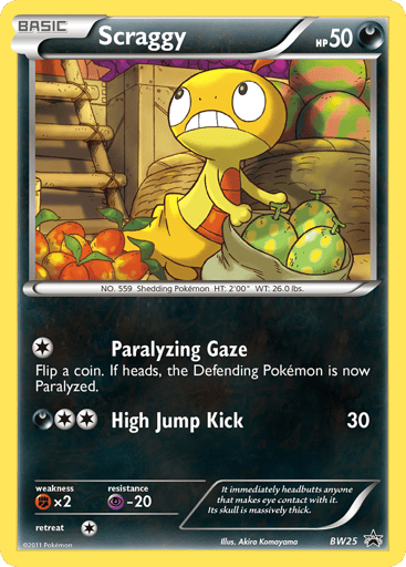 Scraggy - BW Black Star Promos BW25