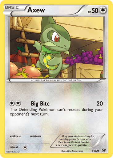 Axew - BW Black Star Promos BW26
