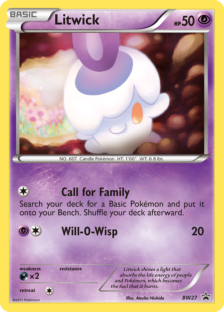 Litwick – BW Black Star Promos BW27 Pokémon card