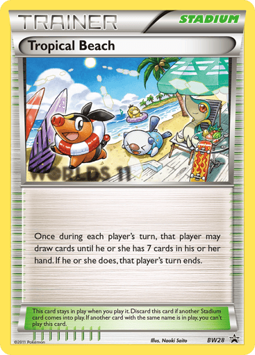 Tropical Beach - BW Black Star Promos BW28