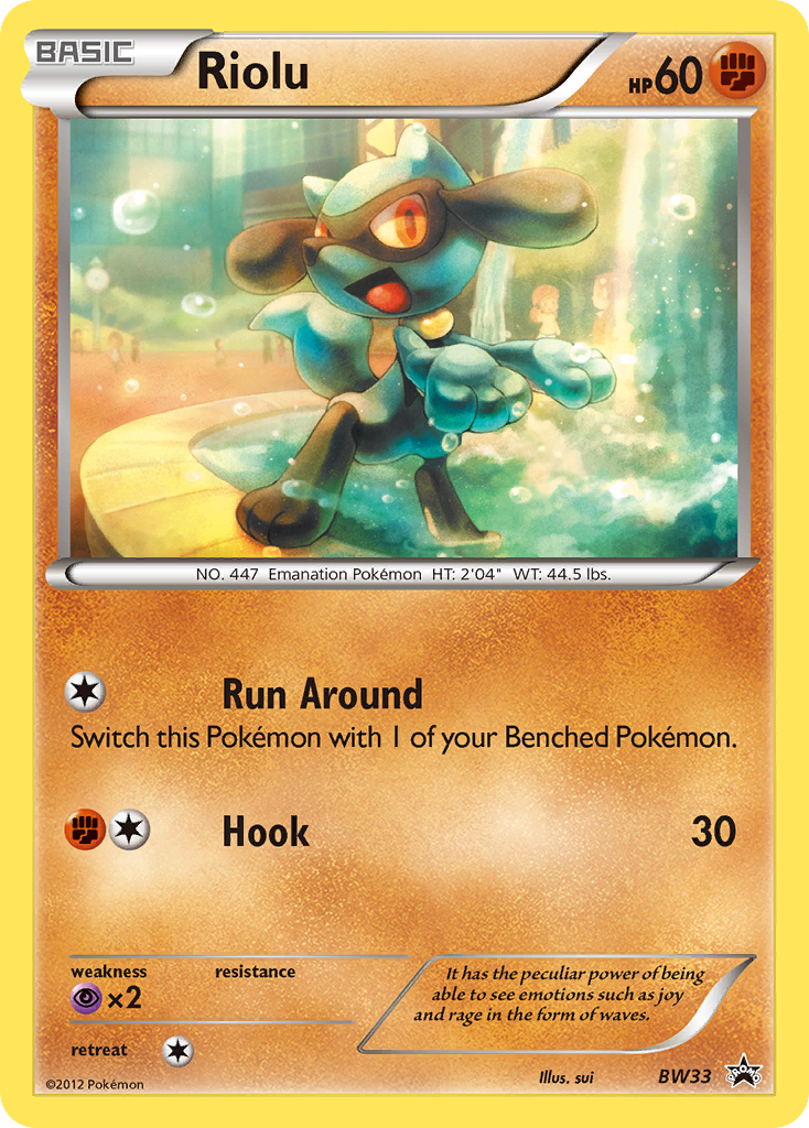 Riolu – BW Black Star Promos BW33 Pokémon card