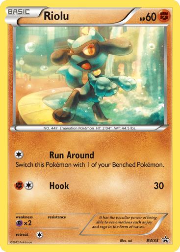 Riolu - BW Black Star Promos BW33