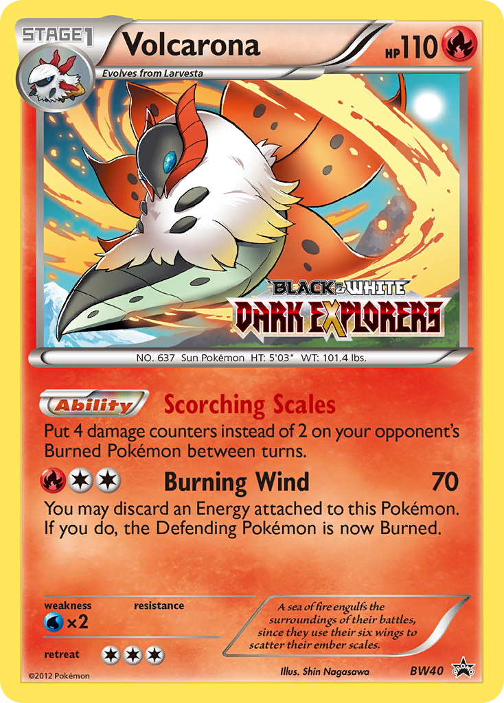 Volcarona – BW Black Star Promos BW40 Pokémon card