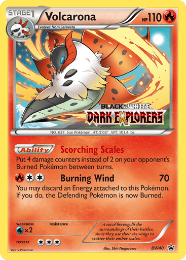 Volcarona - BW Black Star Promos BW40