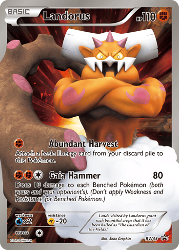 Landorus - BW Black Star Promos BW43