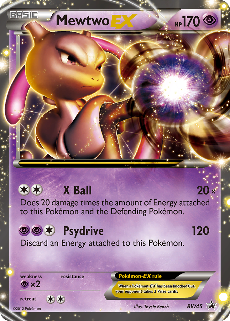 Mewtwo-EX – BW Black Star Promos BW45 Pokémon card