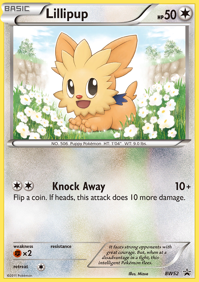 Lillipup – BW Black Star Promos BW52 Pokémon card