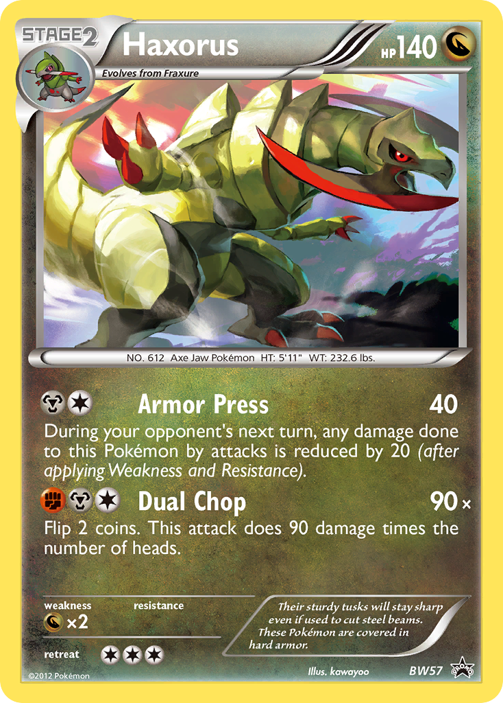 Haxorus – BW Black Star Promos BW57 Pokémon card