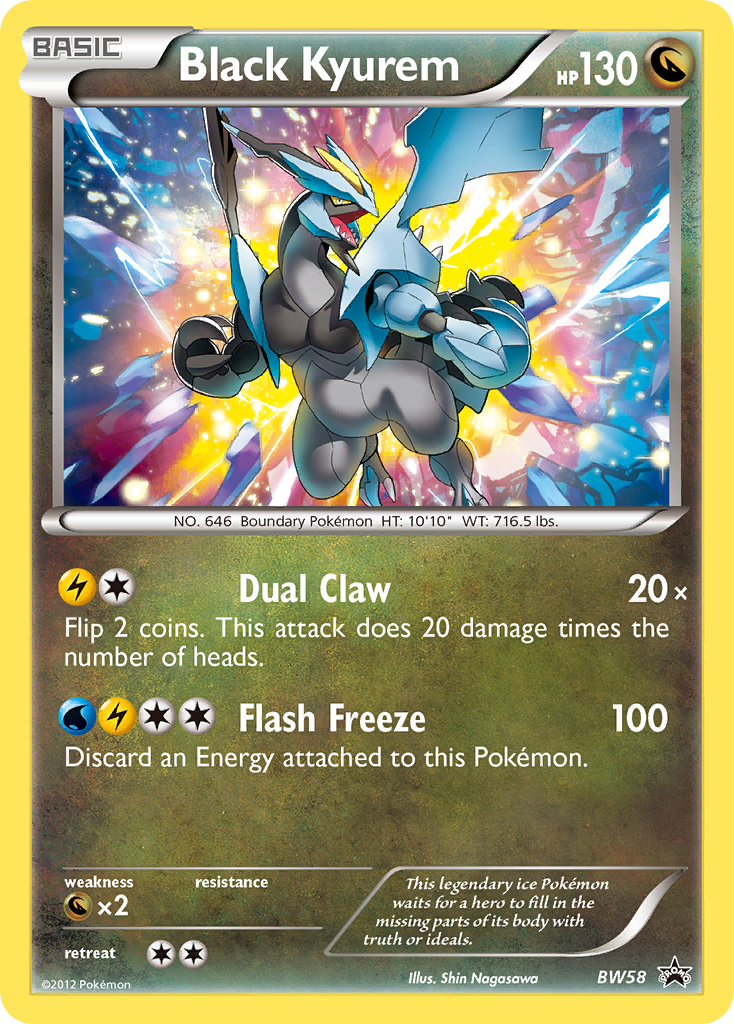Black Kyurem – BW Black Star Promos BW58 Pokémon card