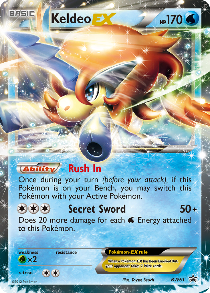 Keldeo-EX – BW Black Star Promos BW61 Pokémon card